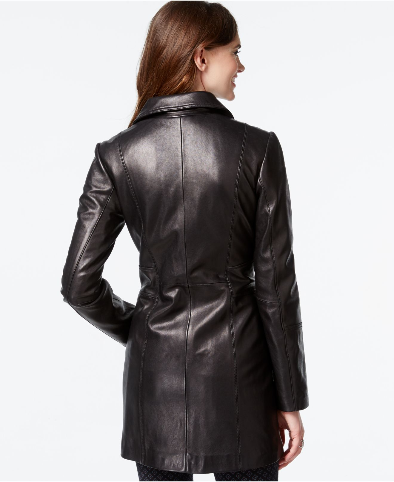 anne klein faux leather jacket