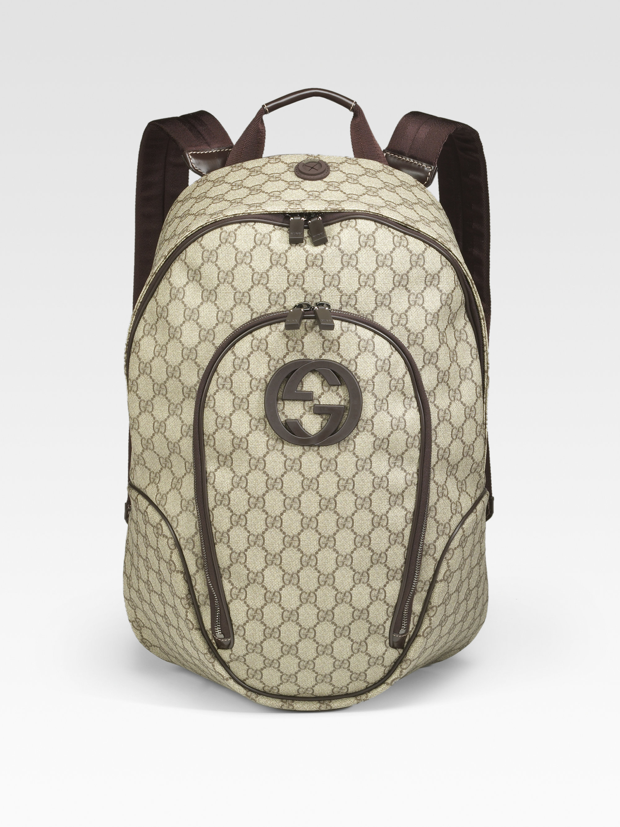 beige gucci backpack
