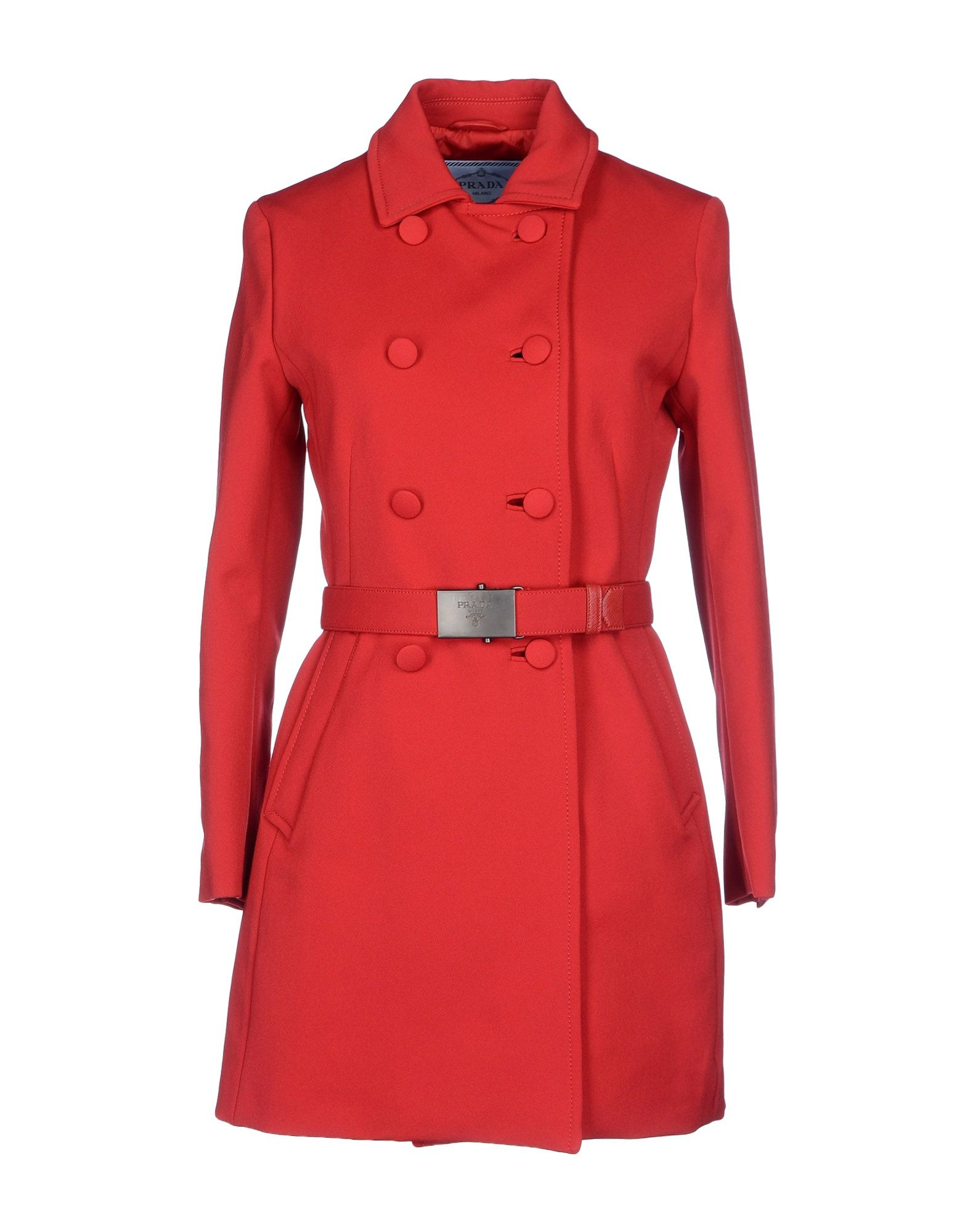 Prada Coat in Red - Lyst