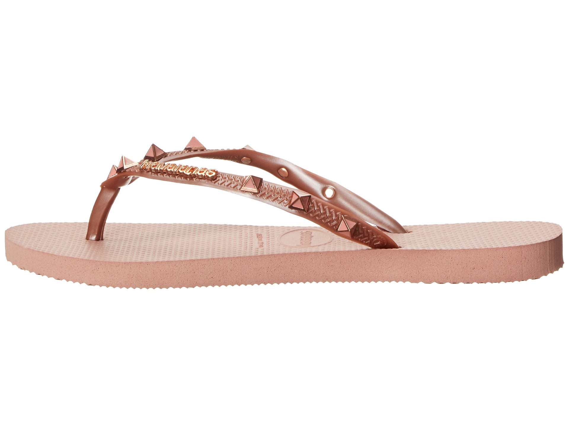 havaianas slim hardware rose gold