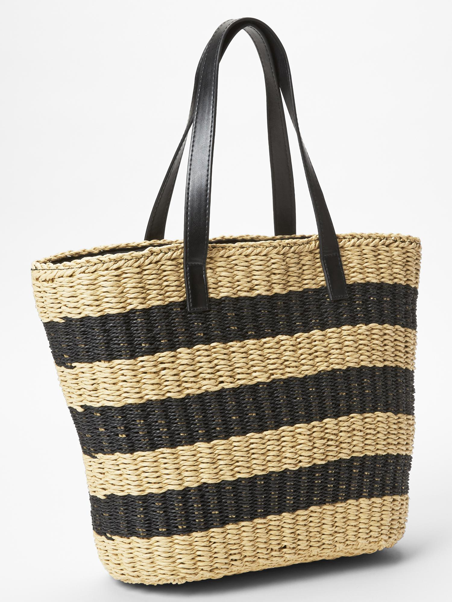 gap straw tote