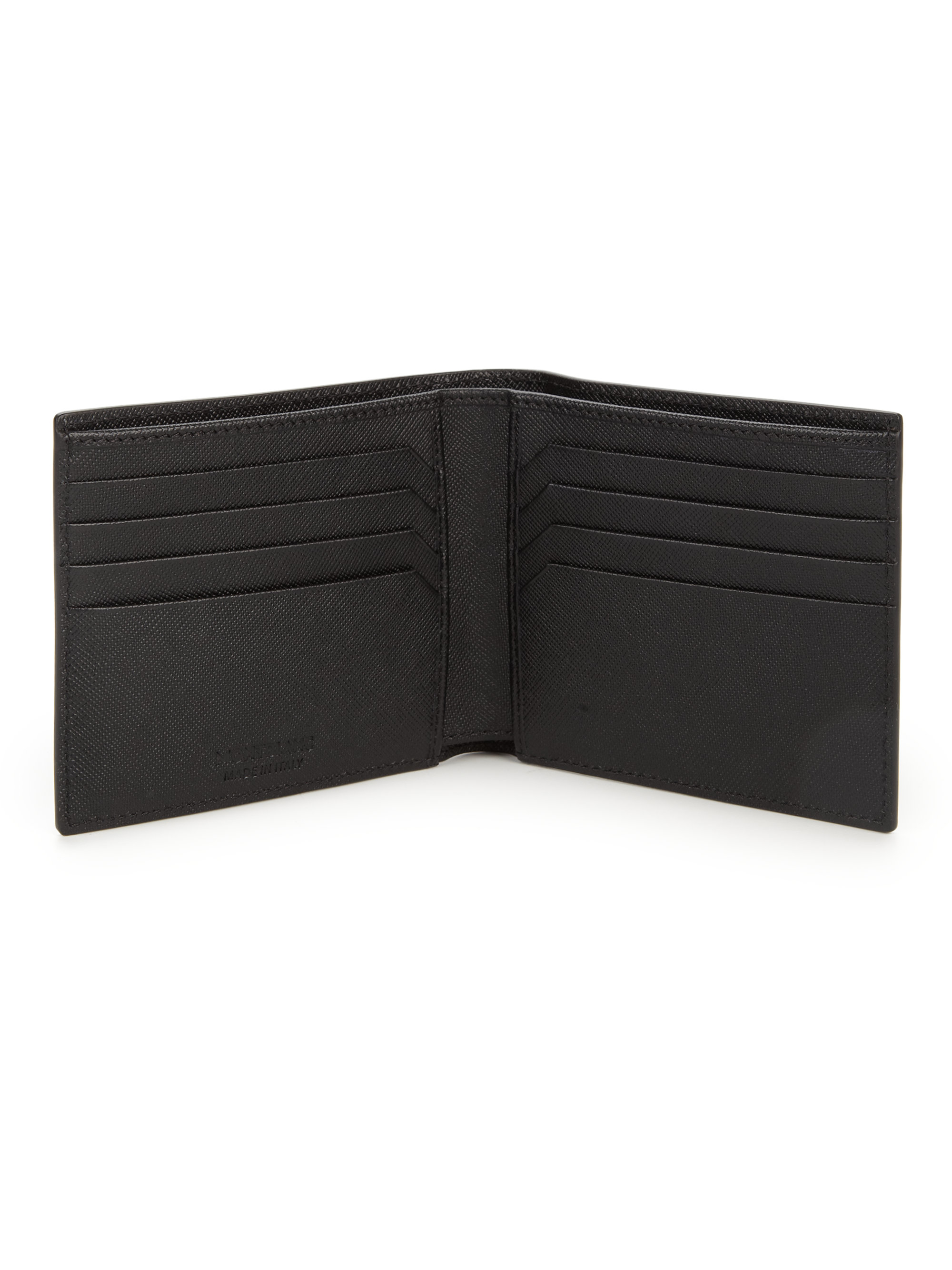 Montblanc Saffiano Leather Wallet in Black for Men | Lyst