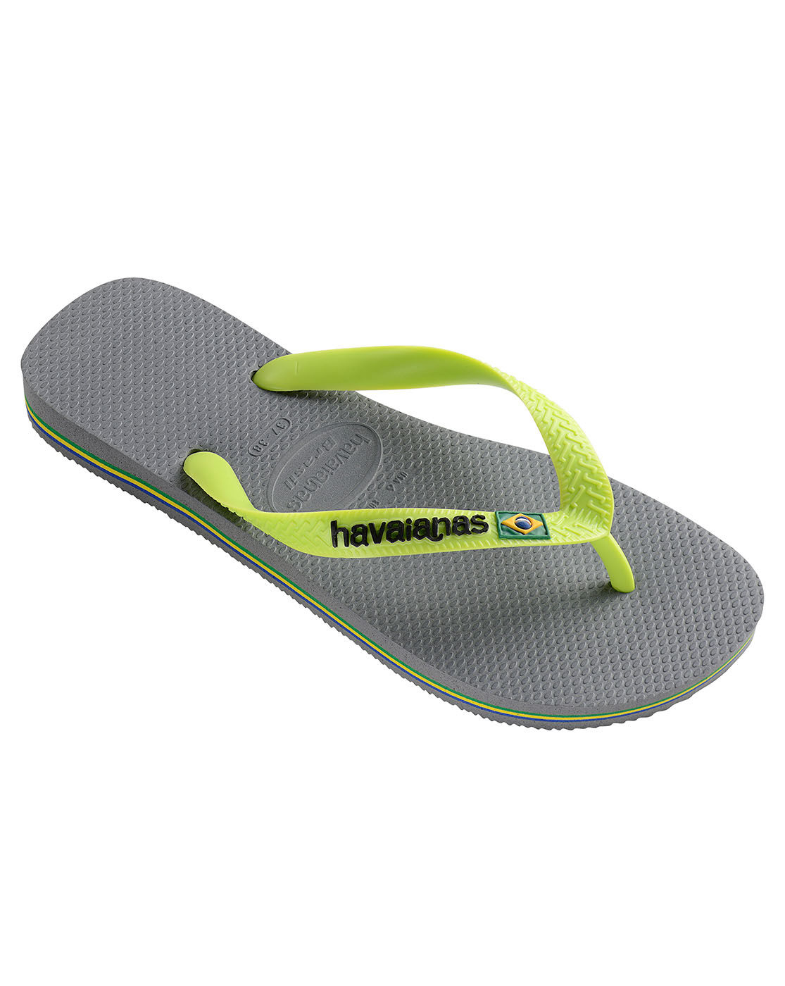 brazil logo flip flops