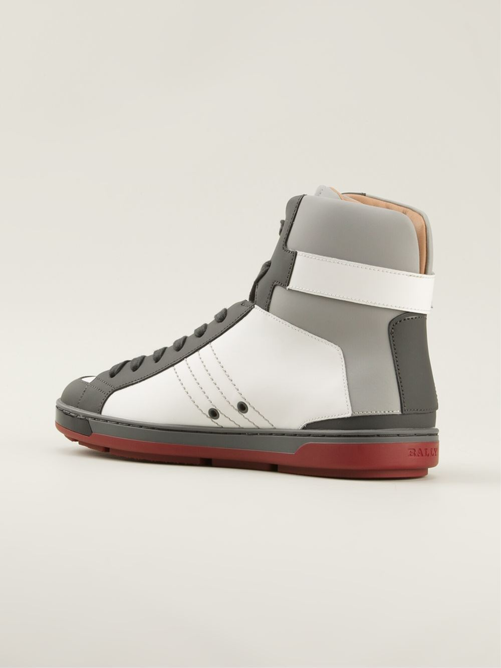 Bally 'Aikane' Hi-Top Sneakers in White (Gray) for Men - Lyst