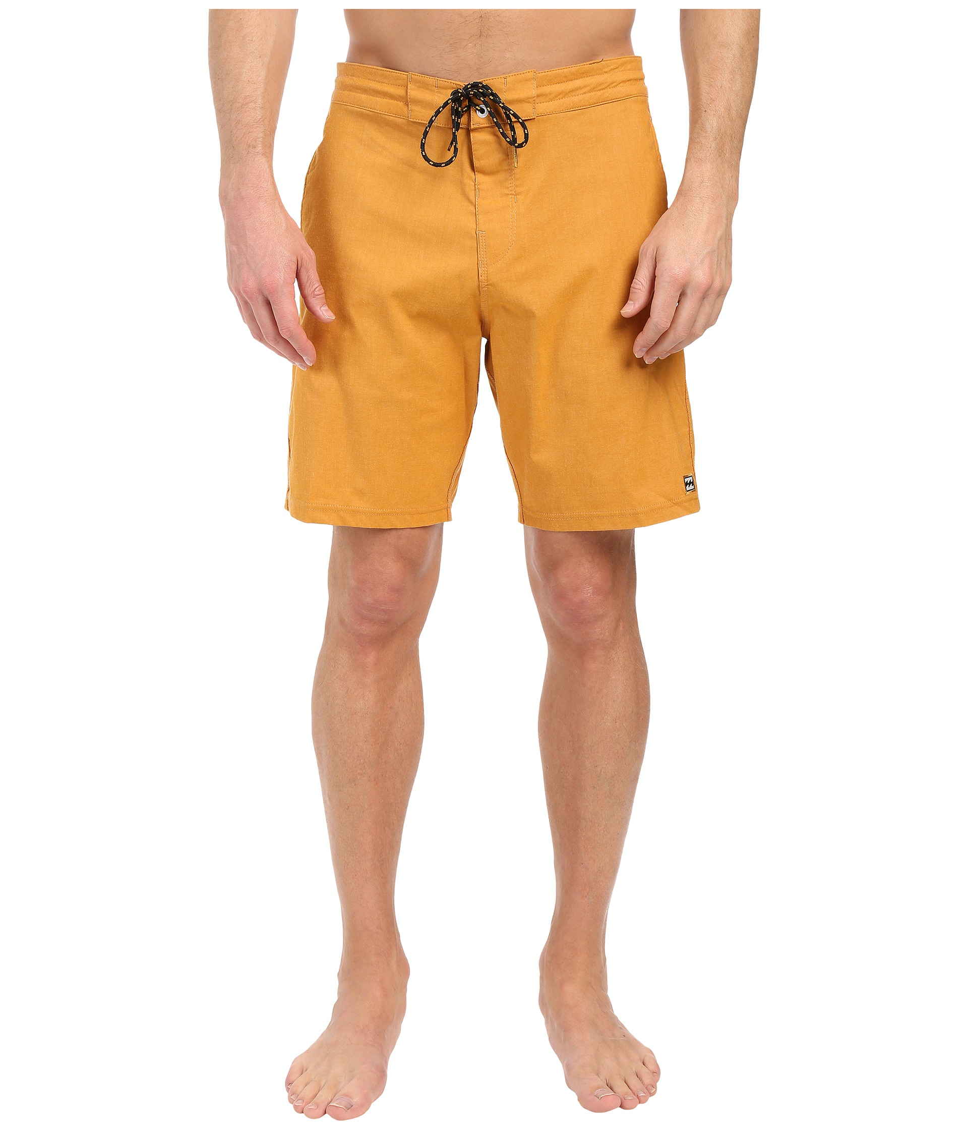 mustard yellow swim trunks