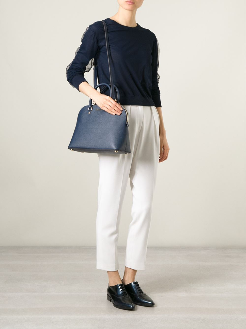 Mk cindy large dome satchel sale