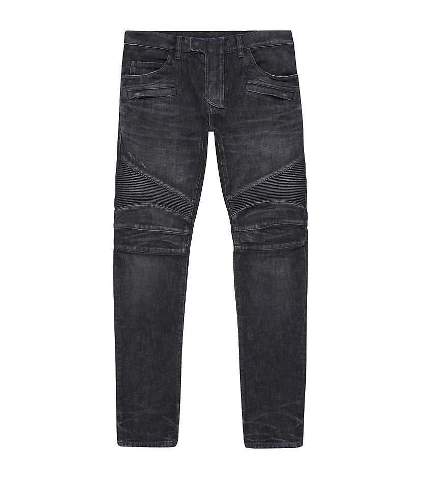 straight leg moto jeans