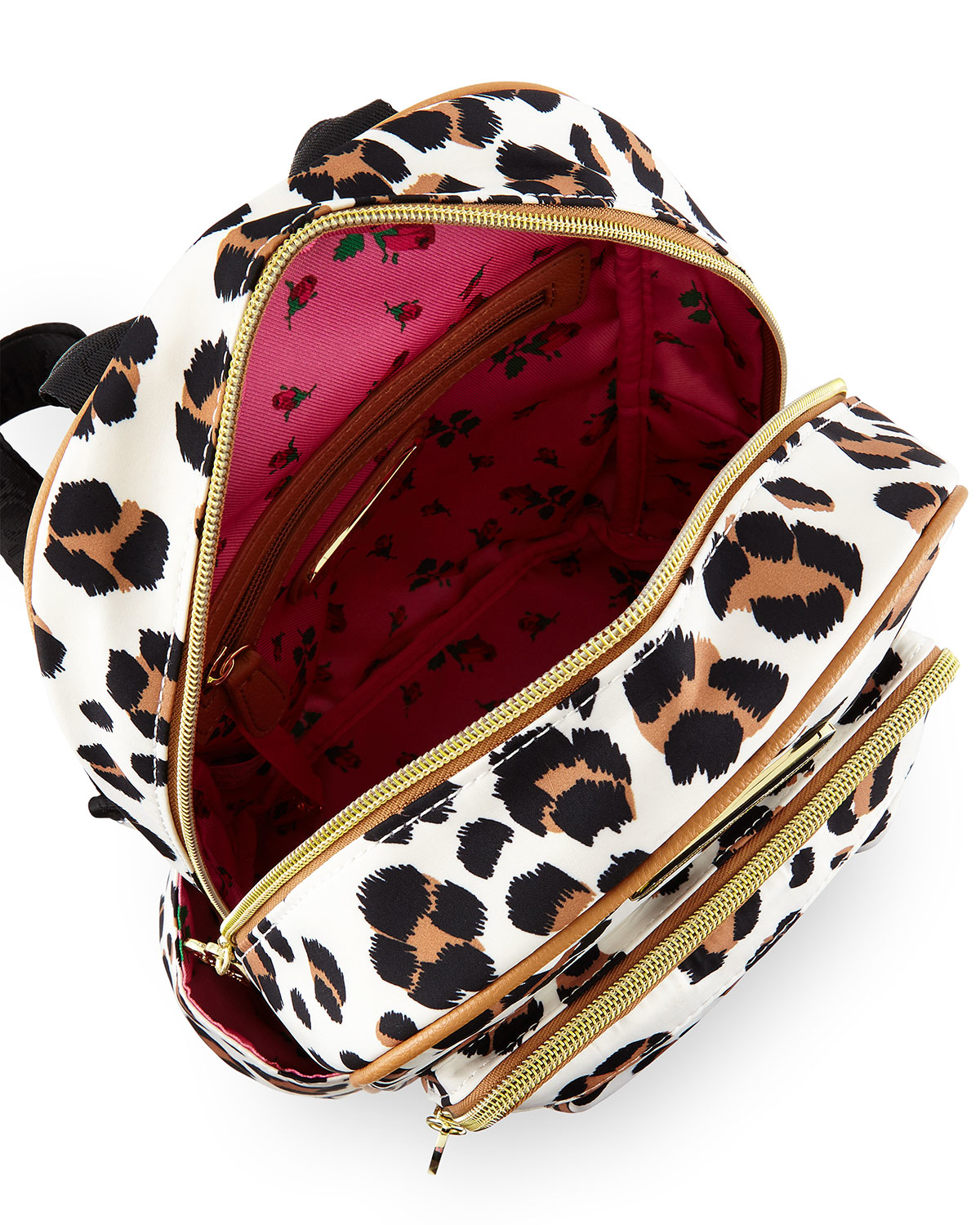 Lyst Betsey Johnson Tgif Leopardprint Medium Backpack in Black