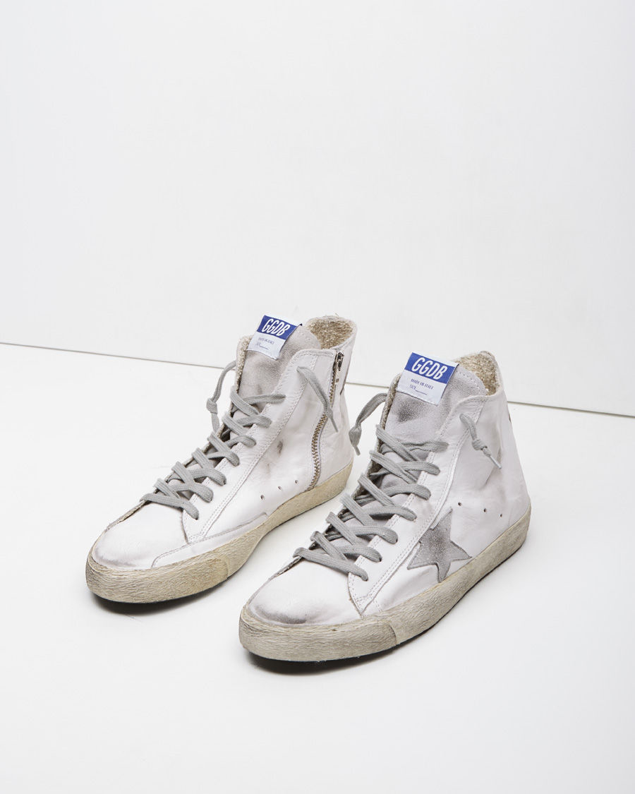Golden goose deluxe brand Francy Snea   ker in White (White & Silver ...
