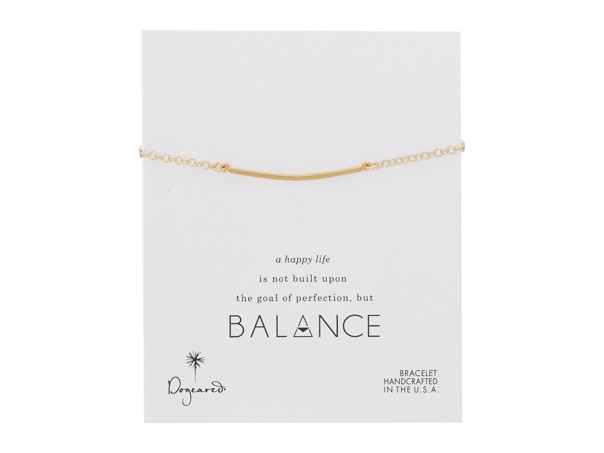 Lyst Dogeared Balance Large Square Bar Bracelet In Metallic Gallery