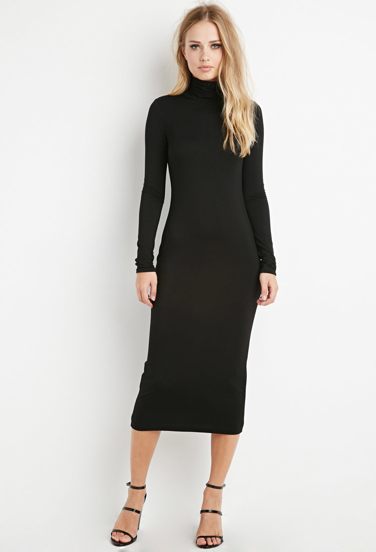 Turtleneck Midi Dress Best Sale, UP TO ...