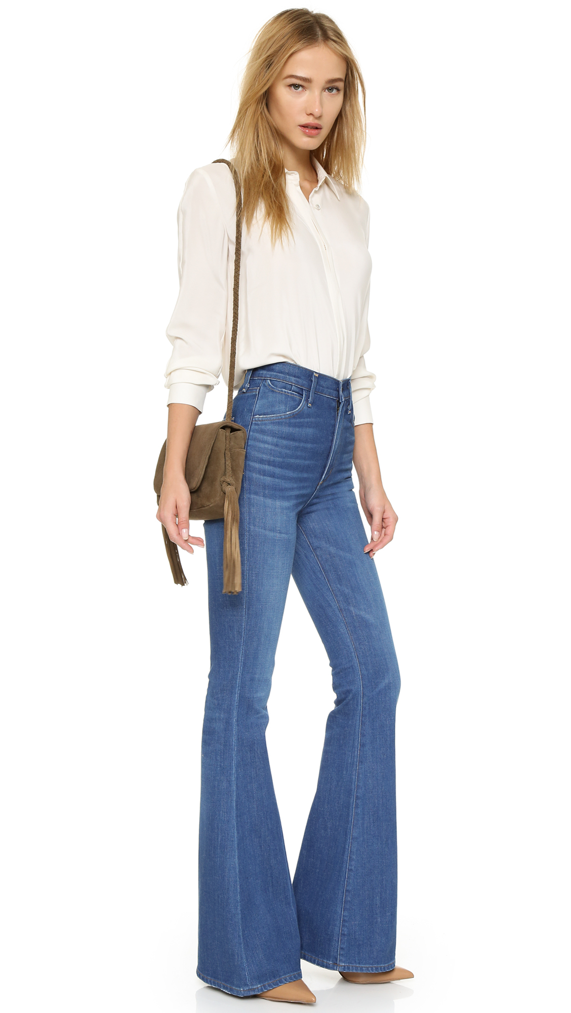 Citizens of Humanity Cherie High Rise Flare Jeans in Blue | Lyst