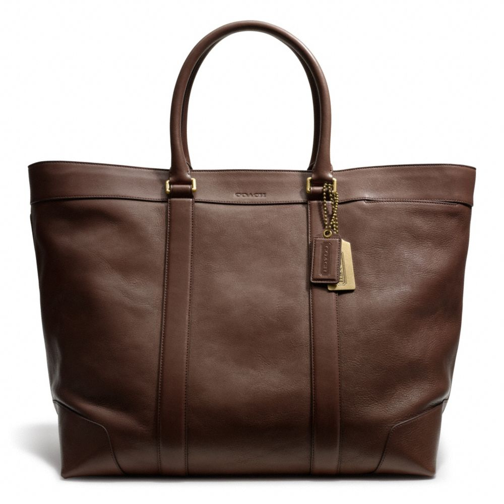 COACH Bleecker Legacy Weekend Tote In Leather in Brown for Men | Lyst