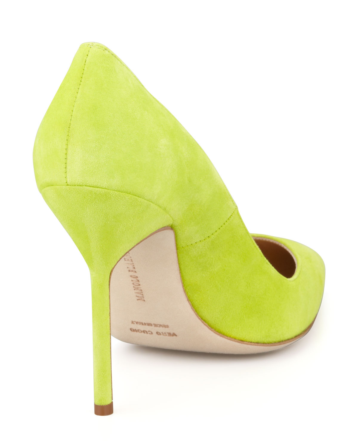 lime green stilettos