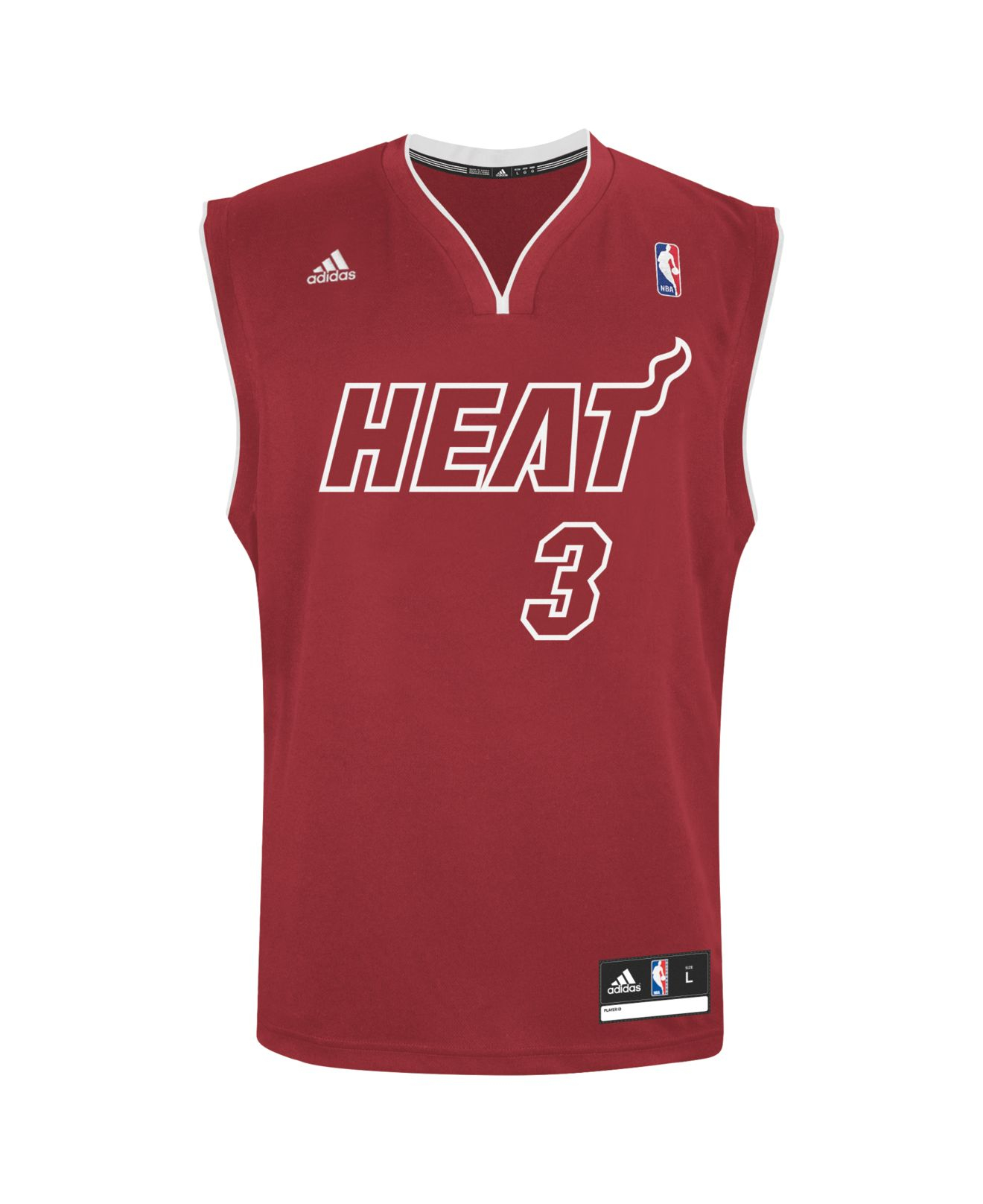 adidas Dwyane Wade Miami Heat Rev 30 Replica Jersey in Red ...