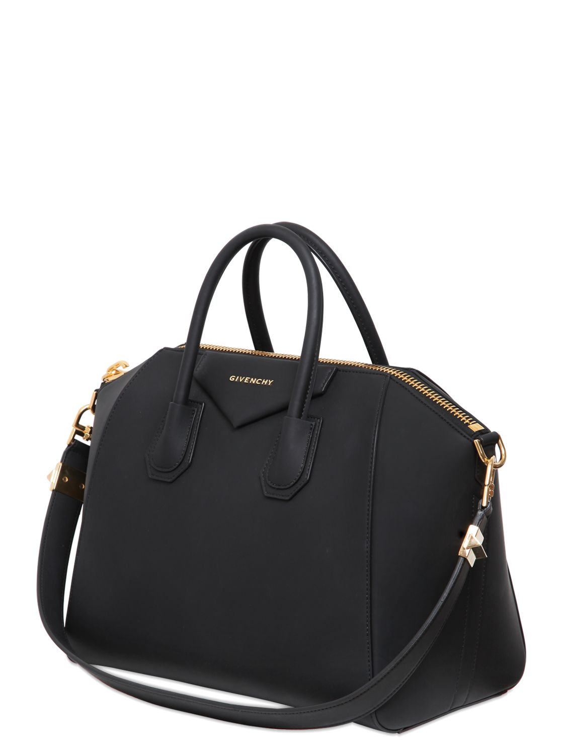 Givenchy Medium Antigona Rubber Effect Bag in Black - Lyst