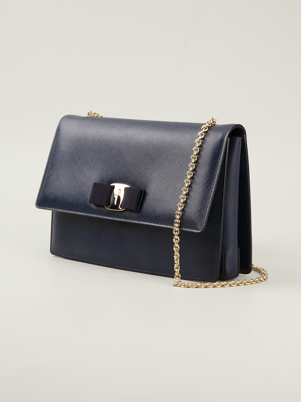Ferragamo Ginny Medium Shoulder Bag in Blue - Lyst