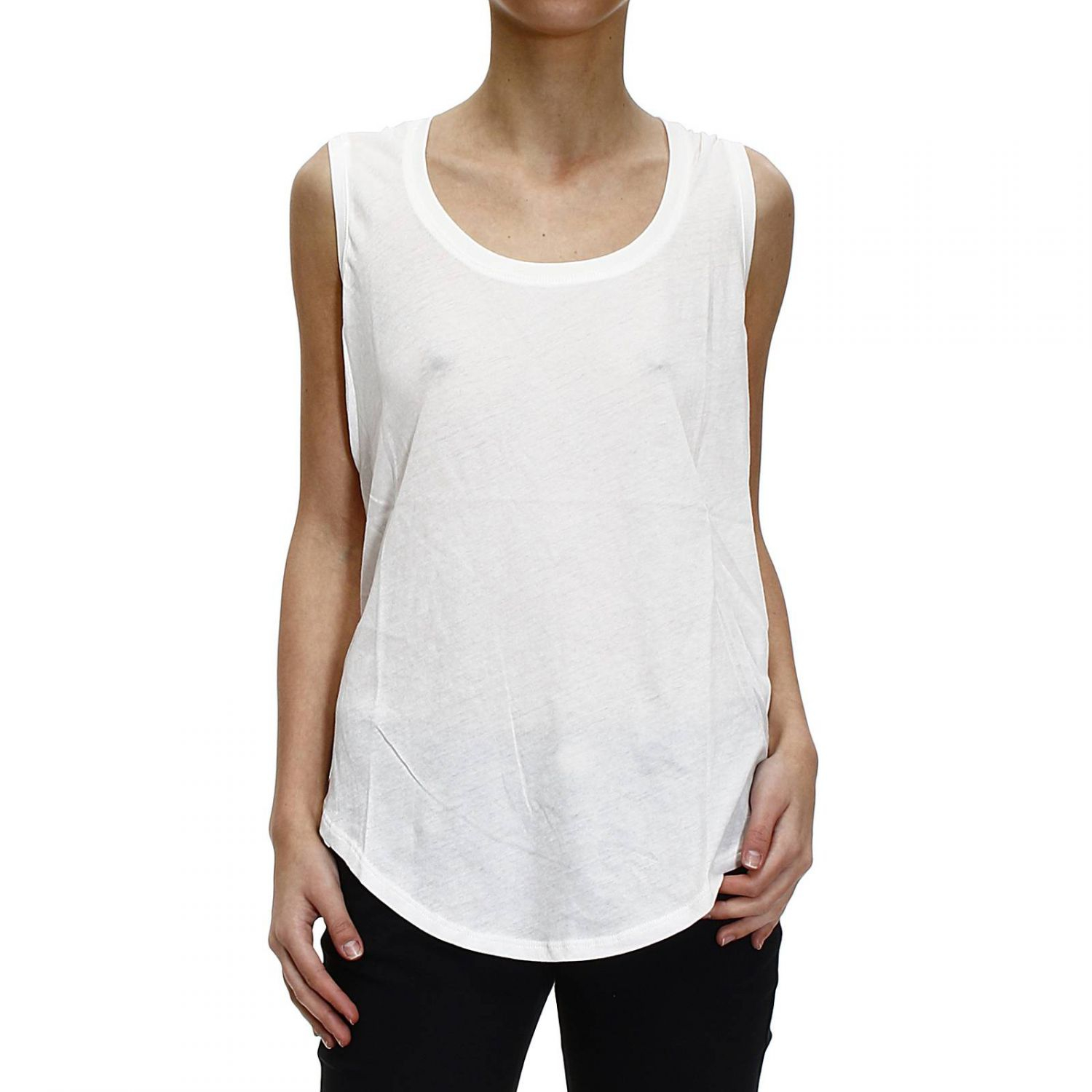 Polo ralph lauren T-shirt Sleeveless Crew-neck in White | Lyst