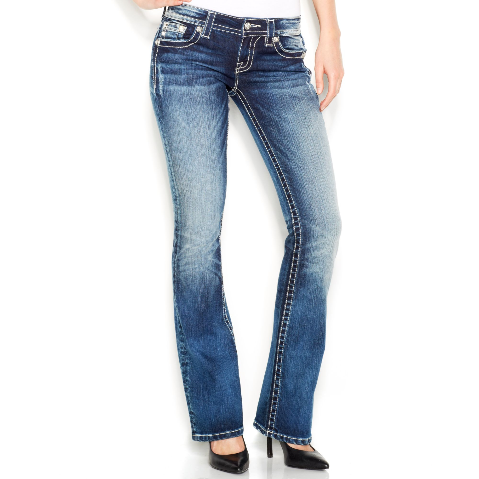 rhinestone studded womens jeans