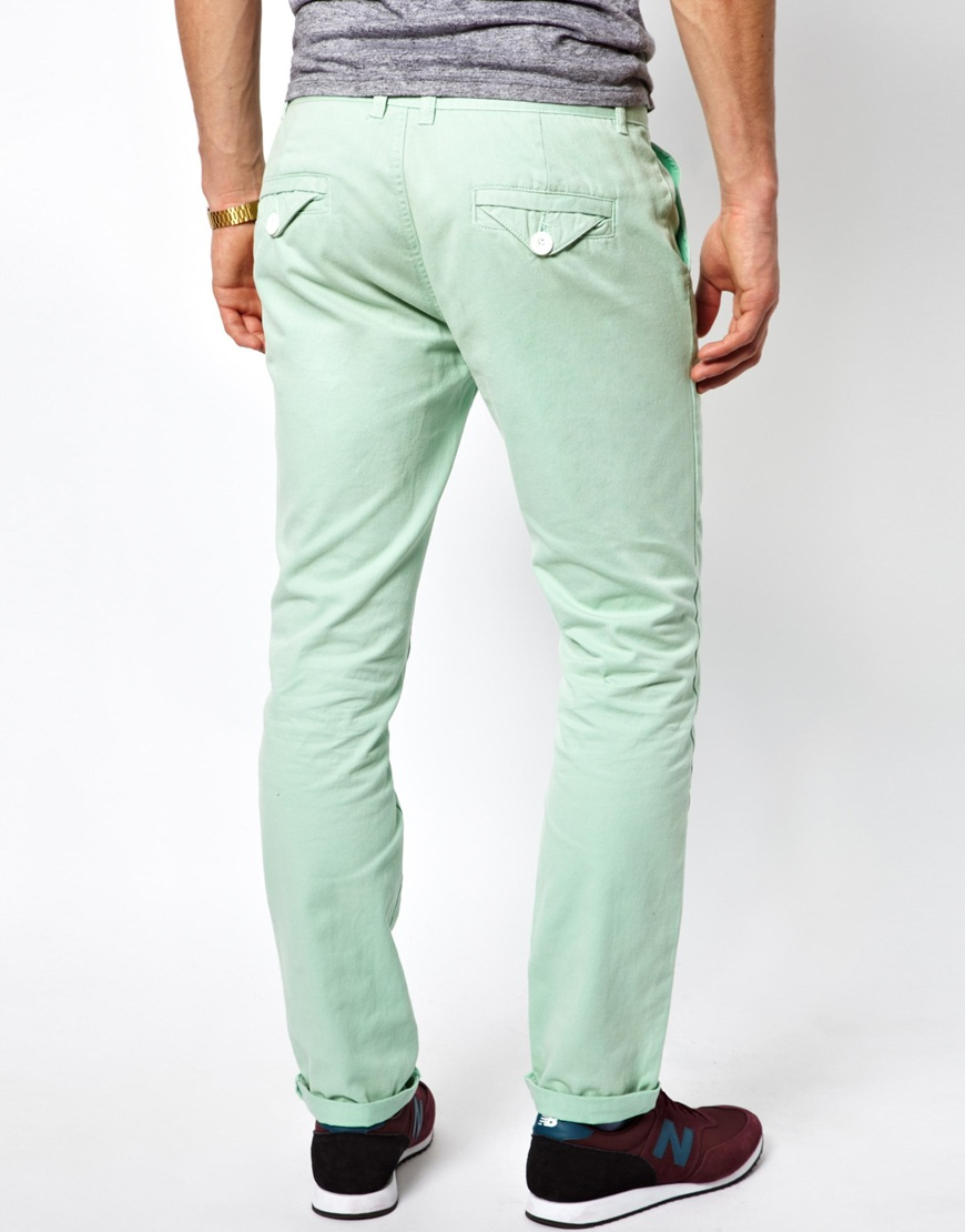 mint green chinos mens