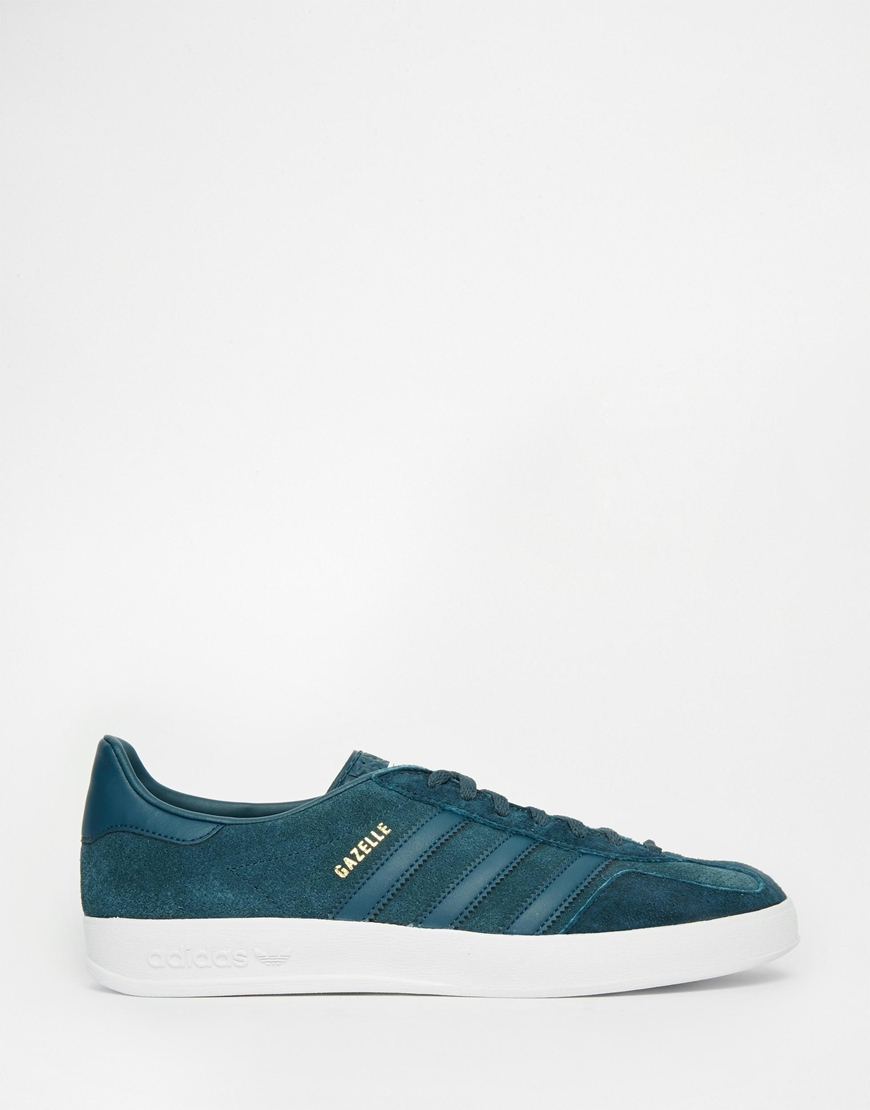 adidas gazelle indoor trainers in turquoise adidas gazelle indoor trainers in turquoise