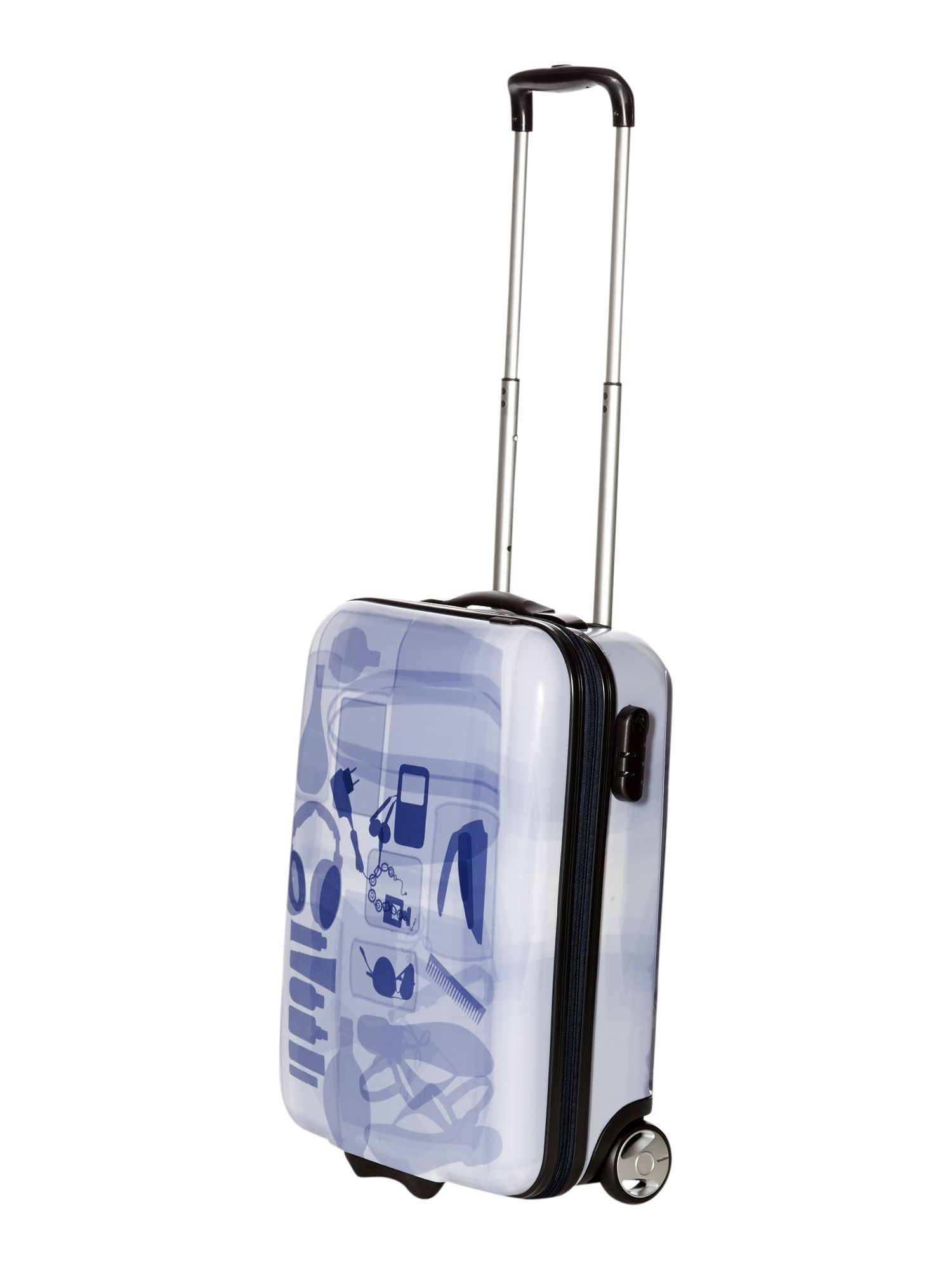 2 wheel hard suitcase