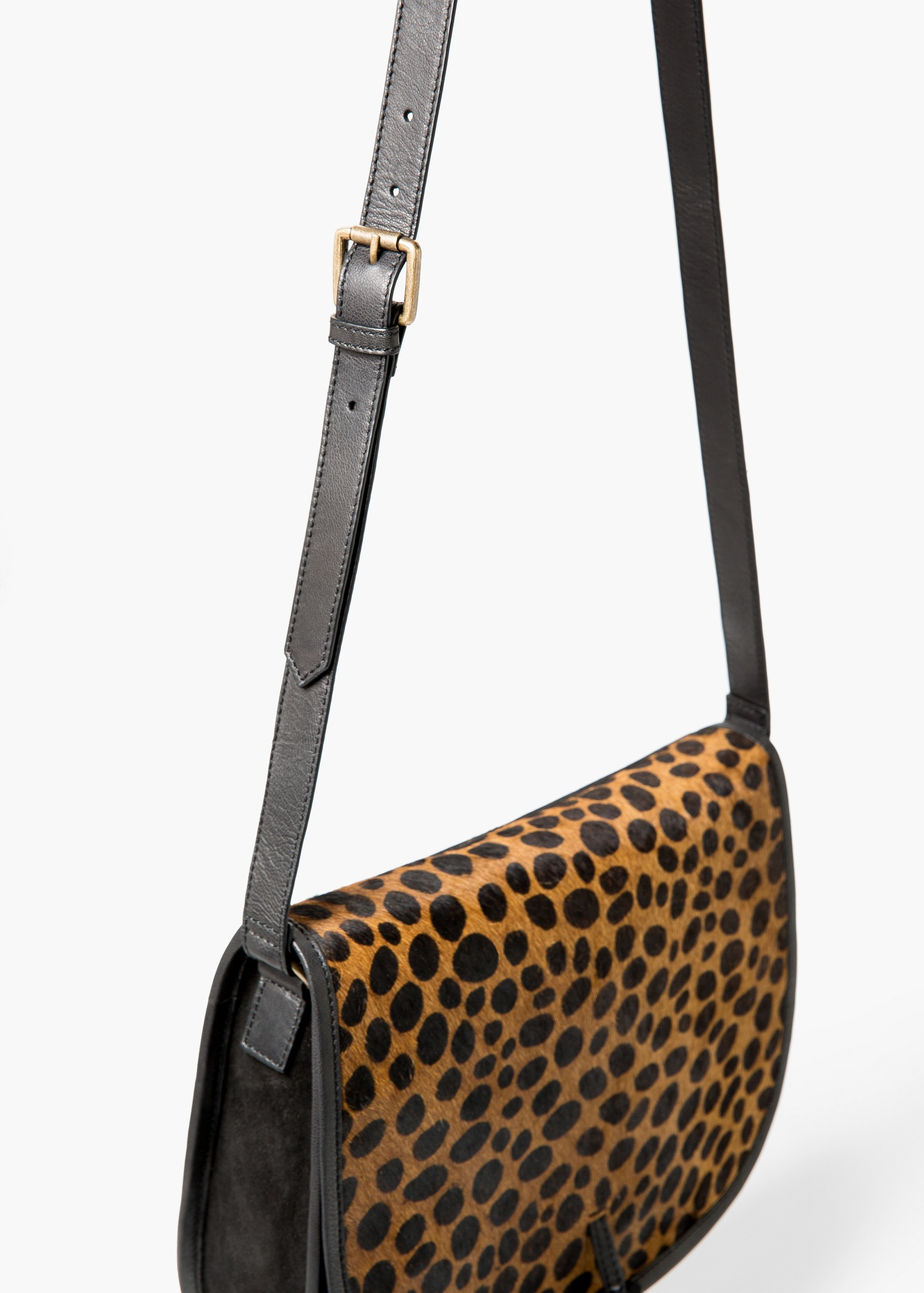 mango leopard bag