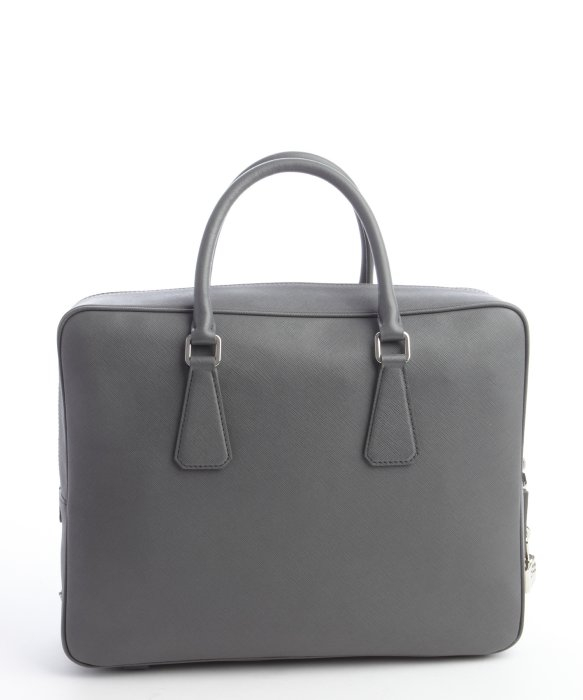 Prada Mercury Saffiano Leather Small Travel Bag in Gray for Men ...  