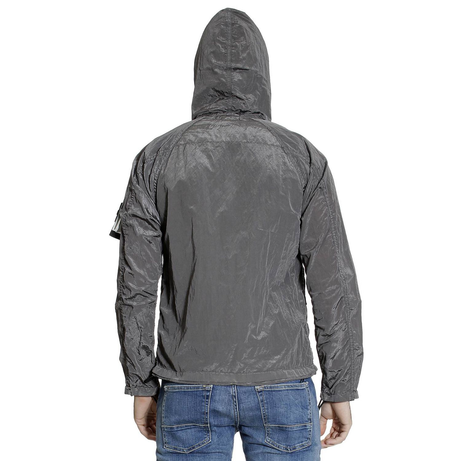 stone island nylon metal jacket grey