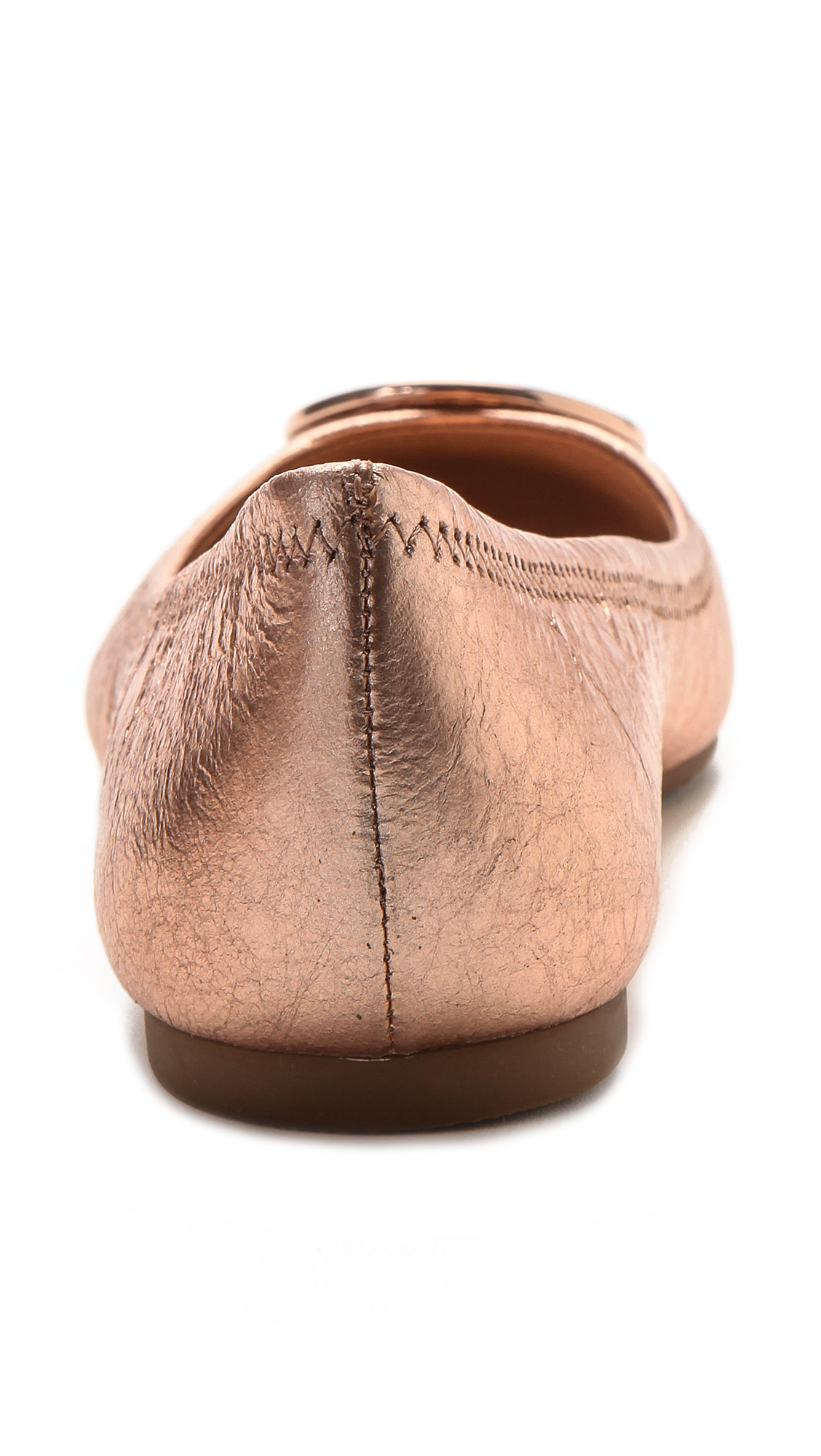 rose gold tory burch flats
