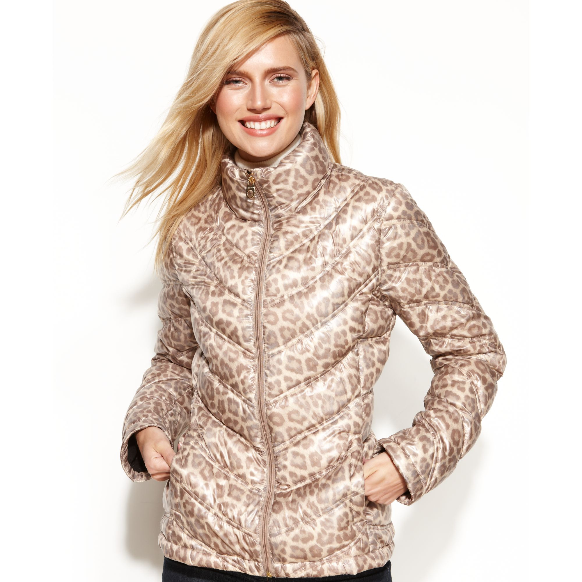 calvin klein quilted puffer coat