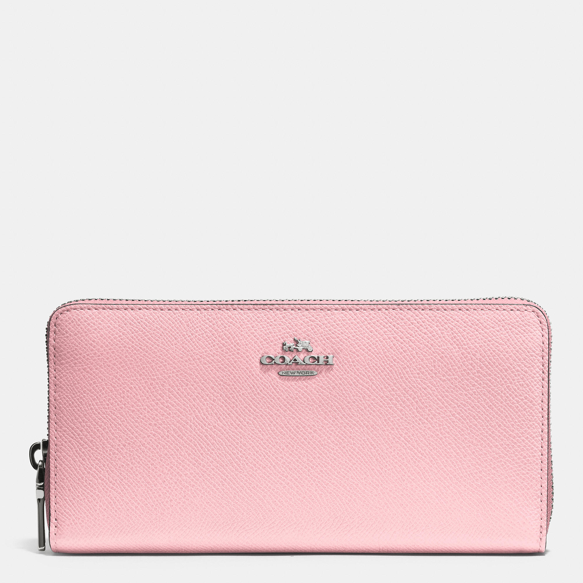 Pink Glitter Zip Around Accordion Wallet 