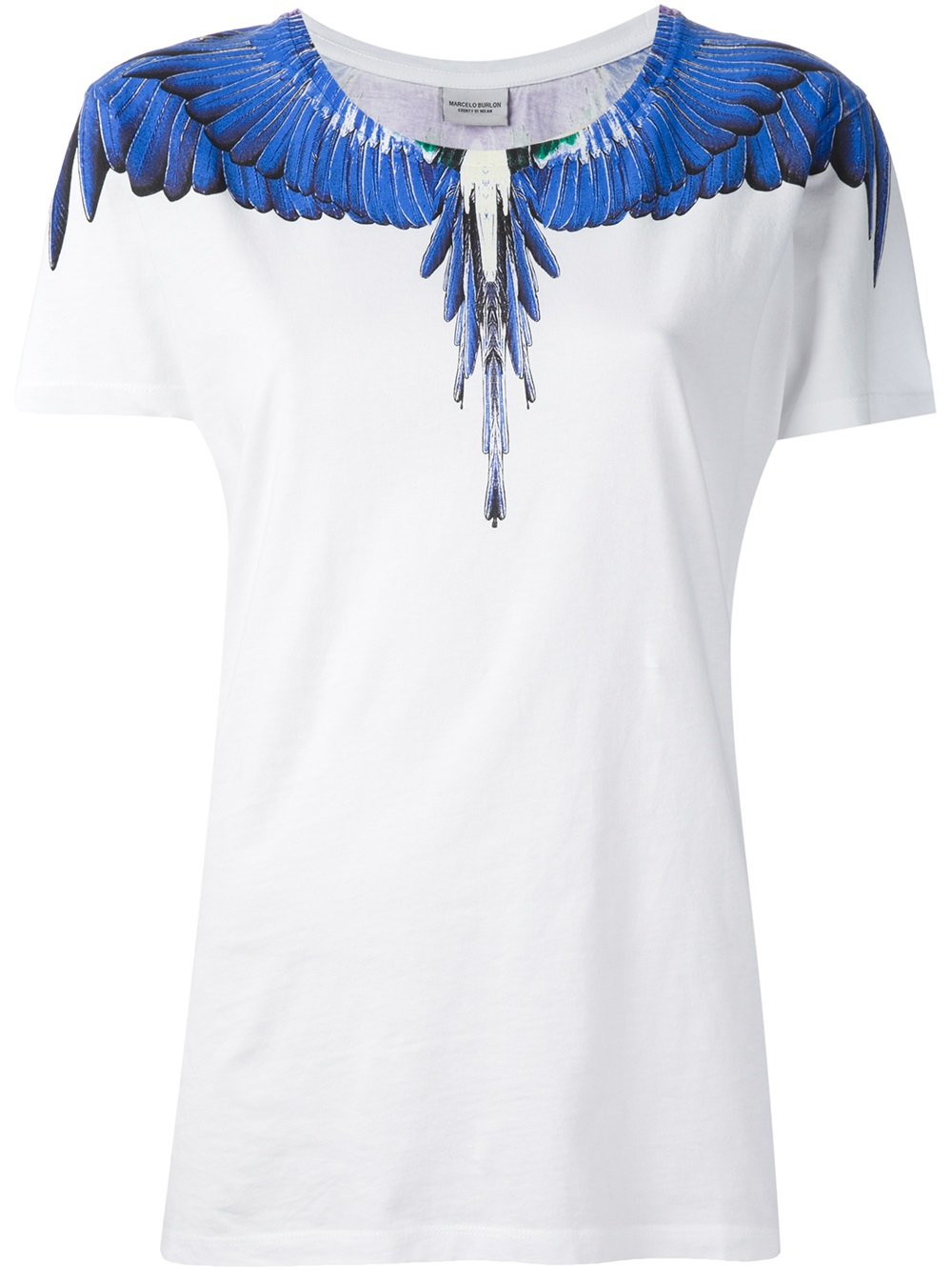 Marcelo Burlon Wing Tshirt in White (Blue) - Lyst