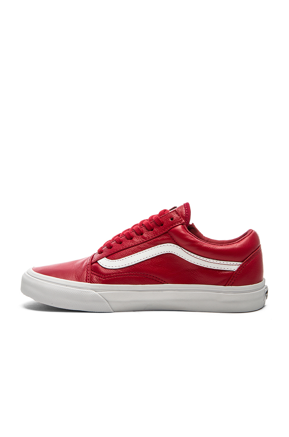 Vans Old Skool Zip Premium Leather in Red for Men | Lyst