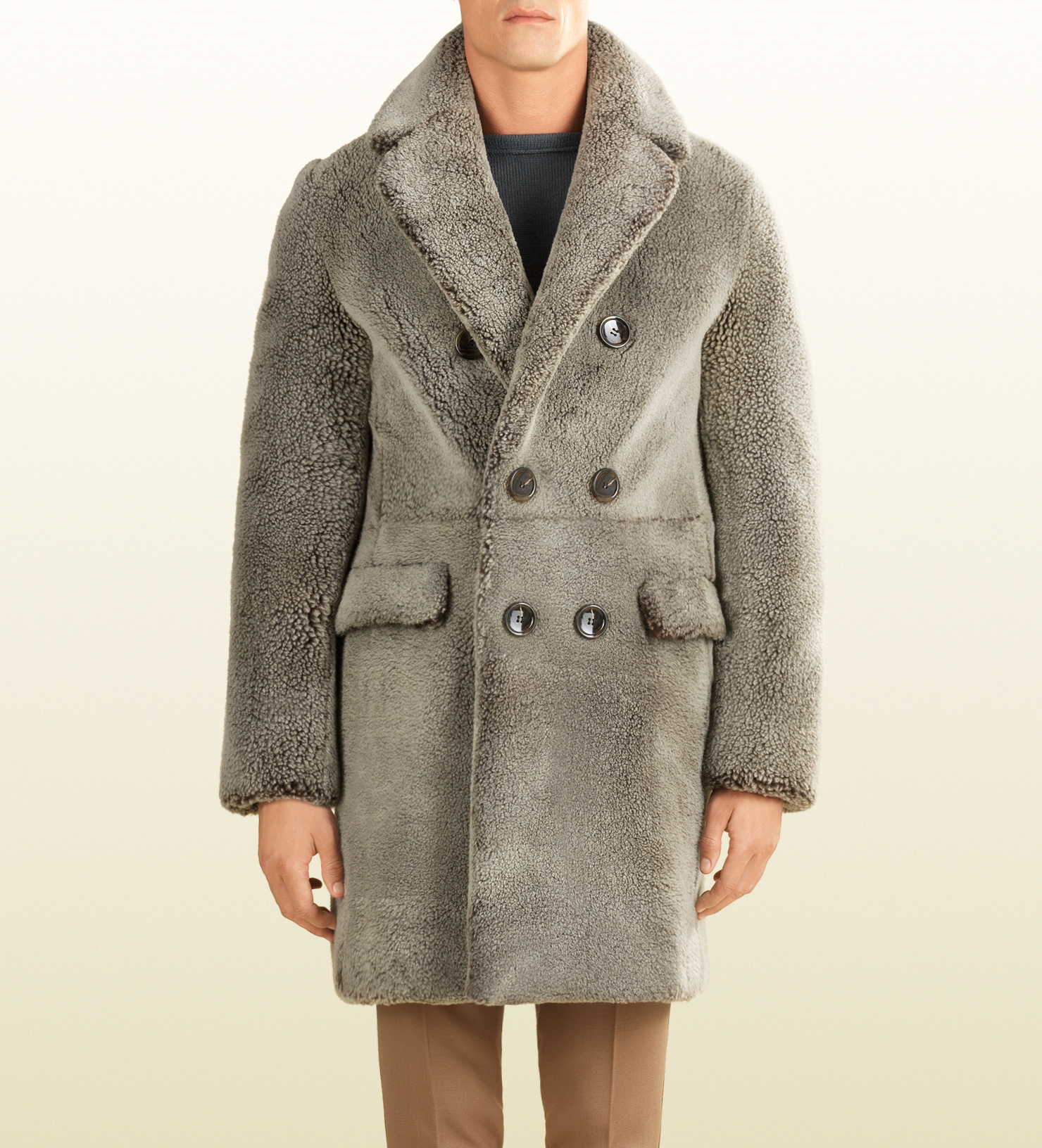gucci shearling coat