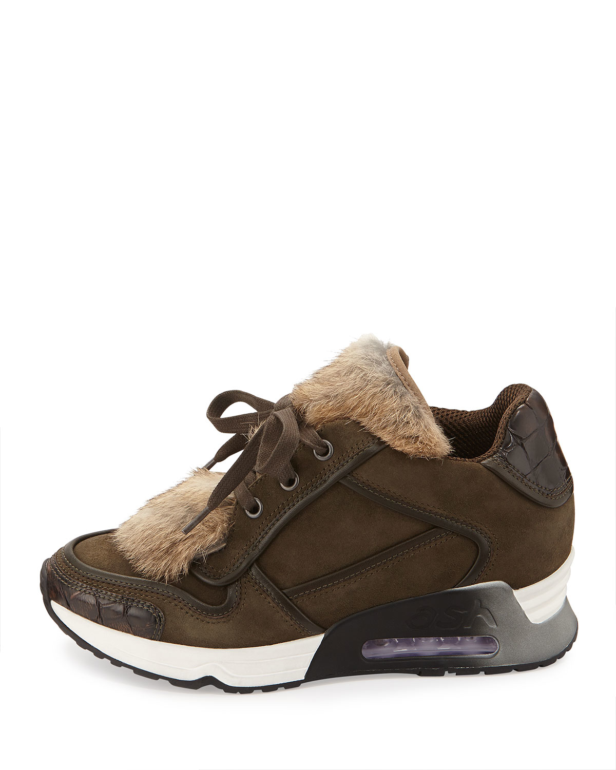 ash fur sneakers