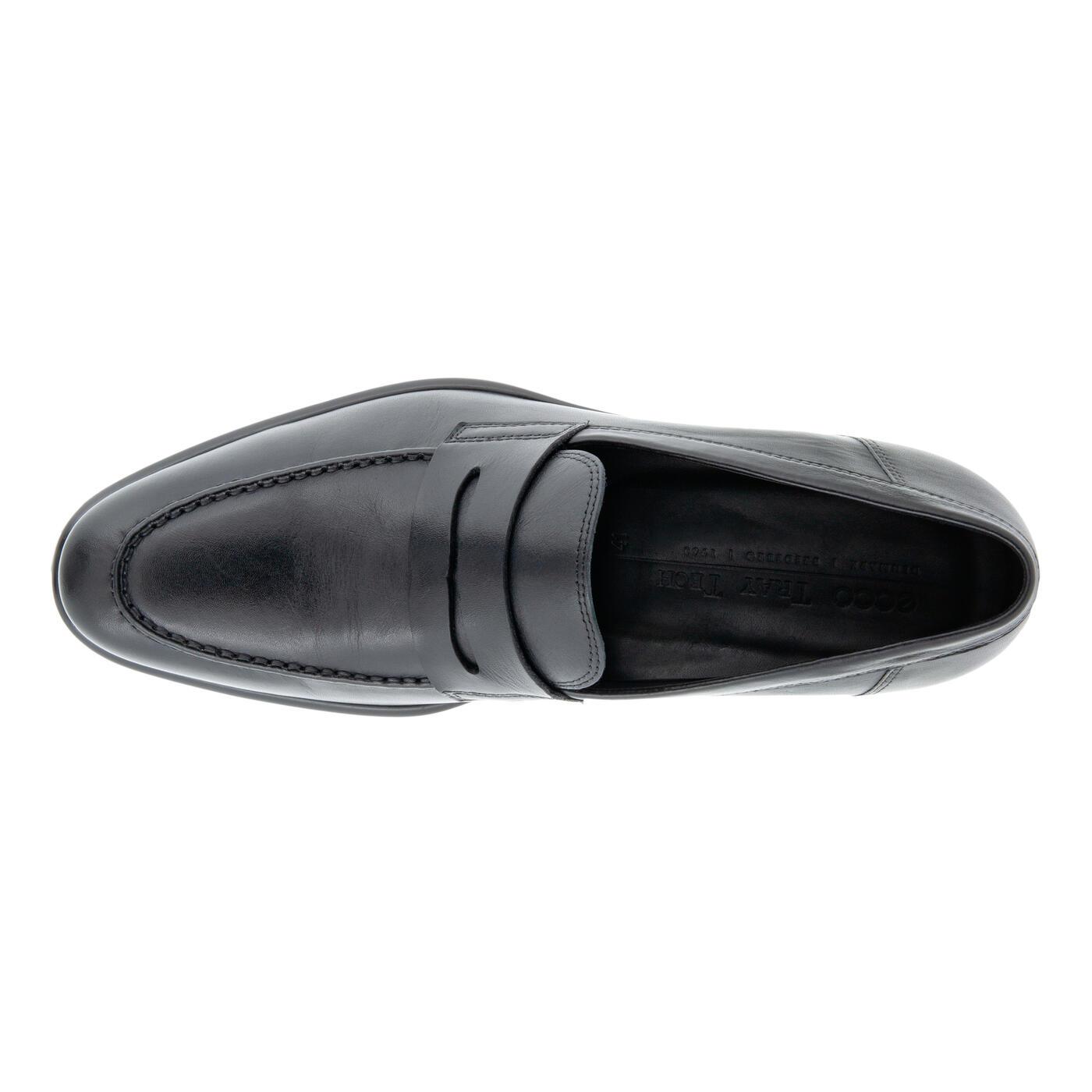 Ecco Leather Citytray Penny Loafers in Black for Men | Lyst