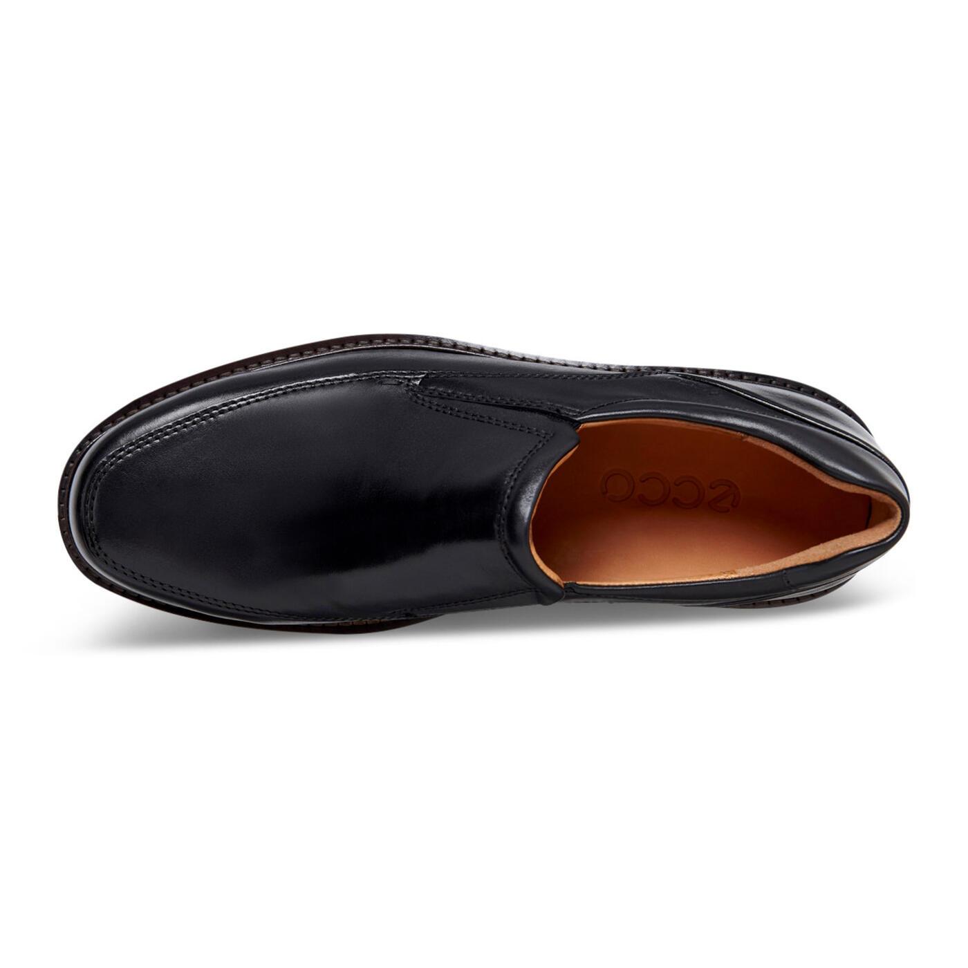 Ecco Leather Holton Apron Toe Slip On in Black for Men | Lyst