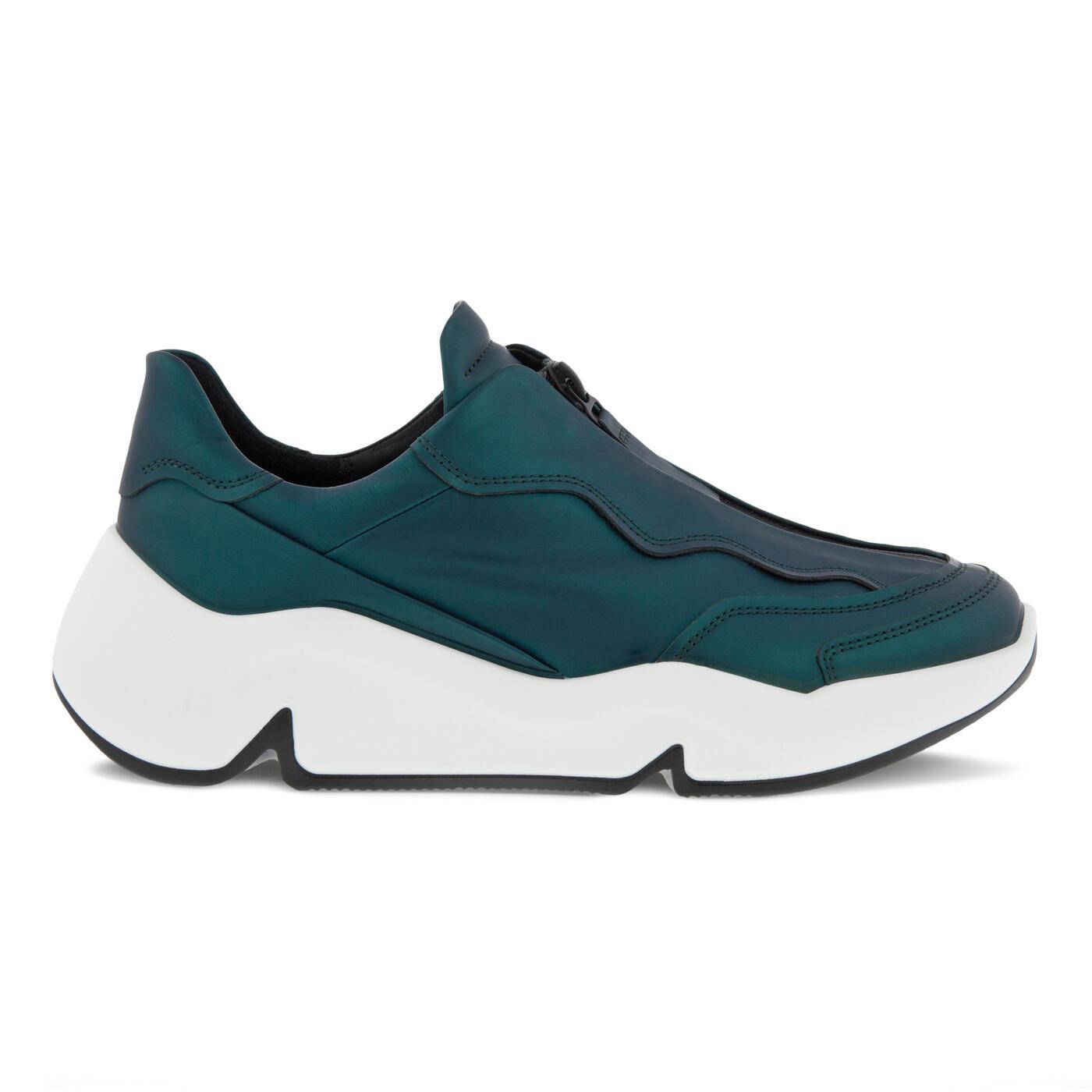 Ecco Chunky Sneaker Zip in Blue | Lyst