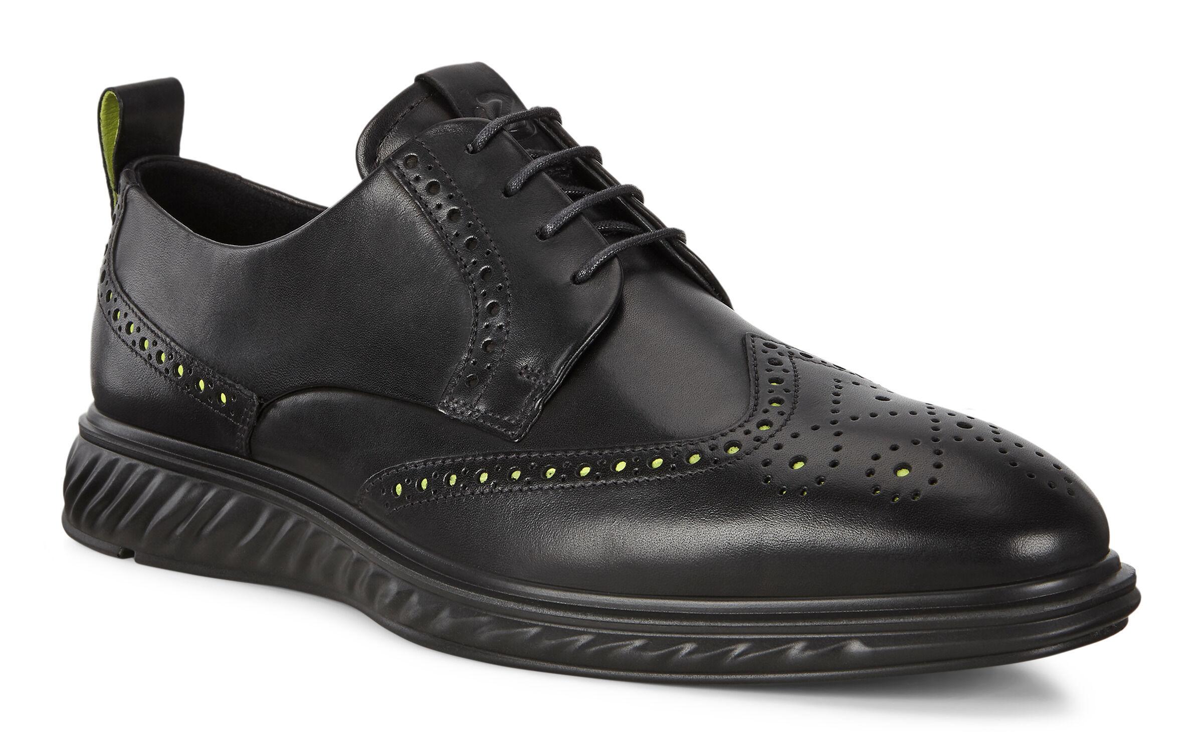 Vilebrequin Ecco St.1 Hybrid Lite Wingtip Brogue Shoes in Black for Men ...