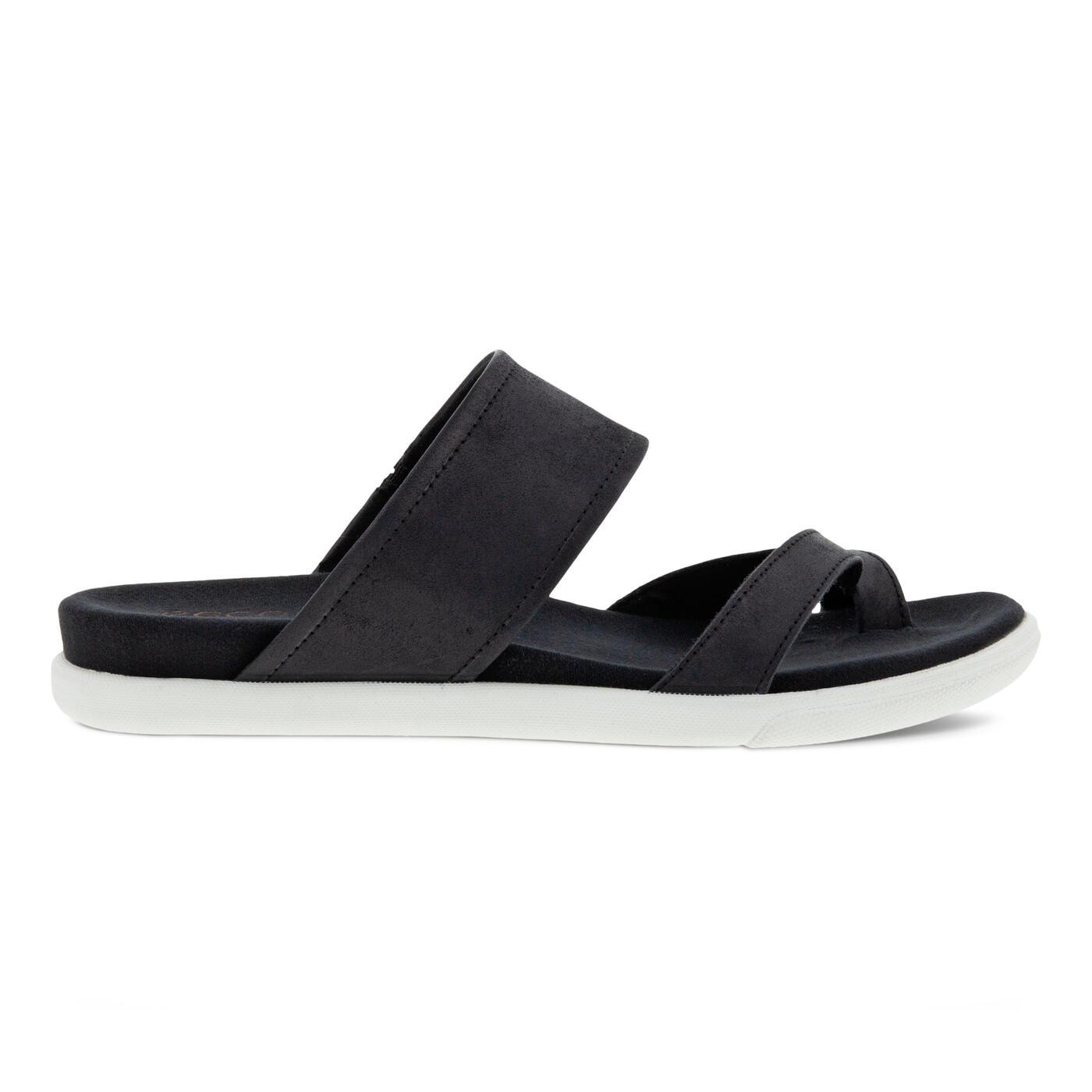 Ecco Damara Sandal Slide Size in Black | Lyst