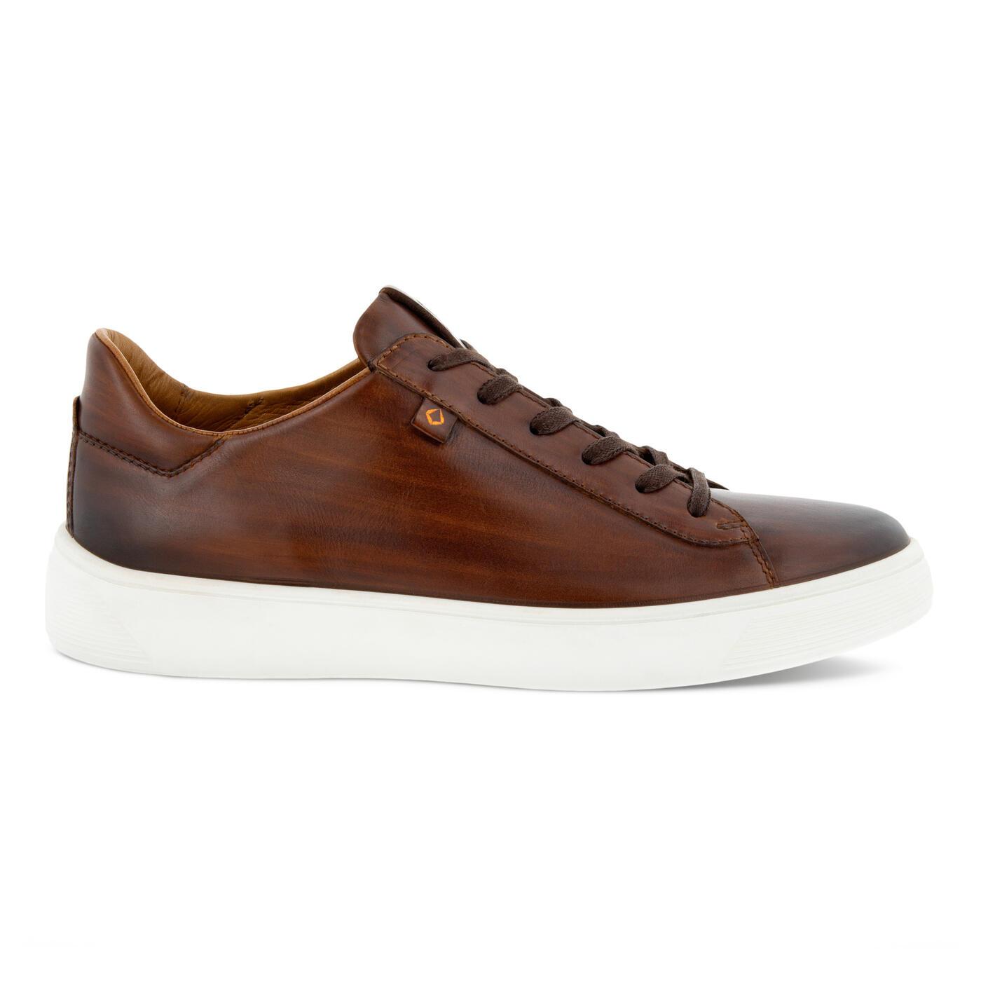 Ecco Street Tray Plus Premium Sneaker Size in Brown for Men | Lyst