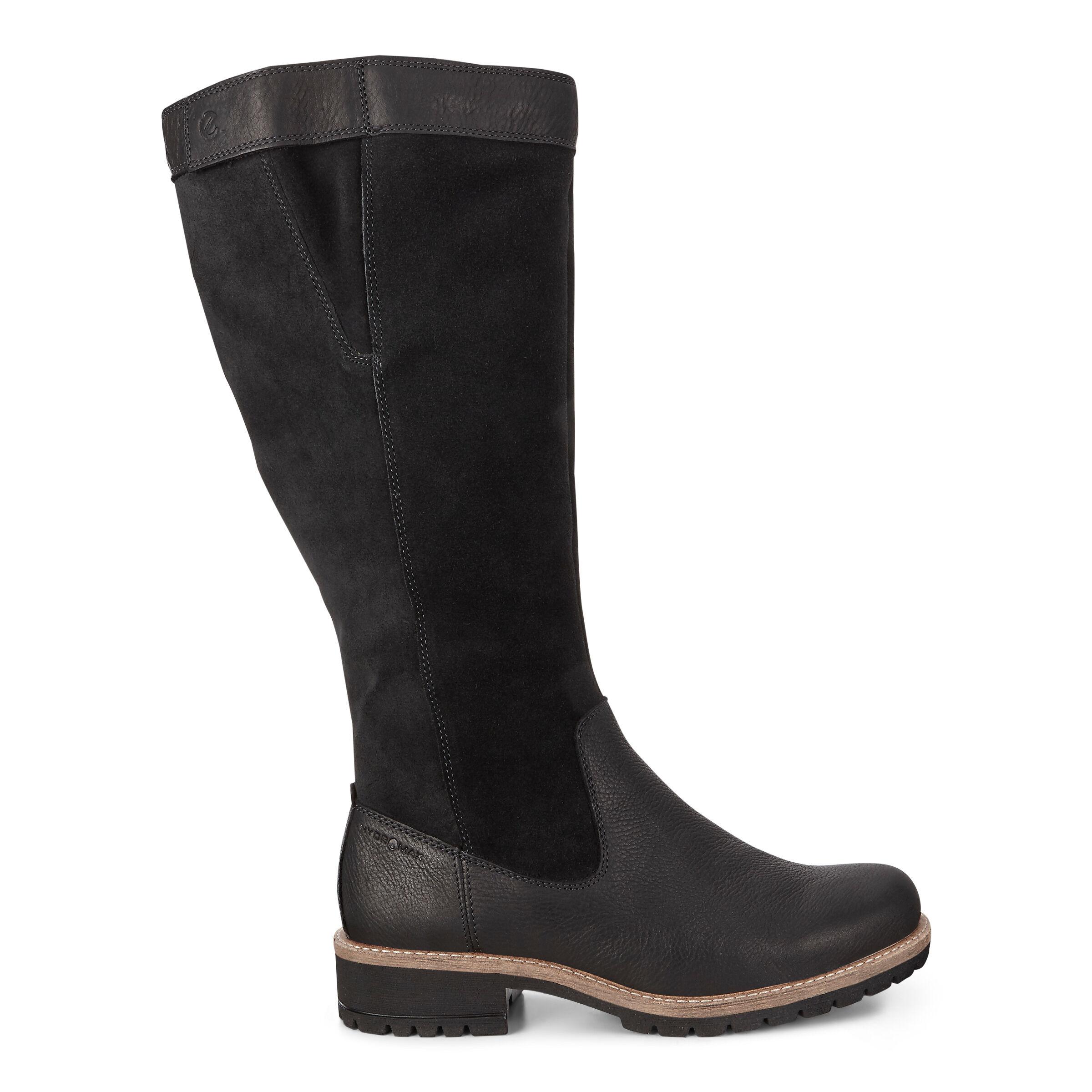Ecco Leather Elaine High-cut Boot Size in Black - Lyst