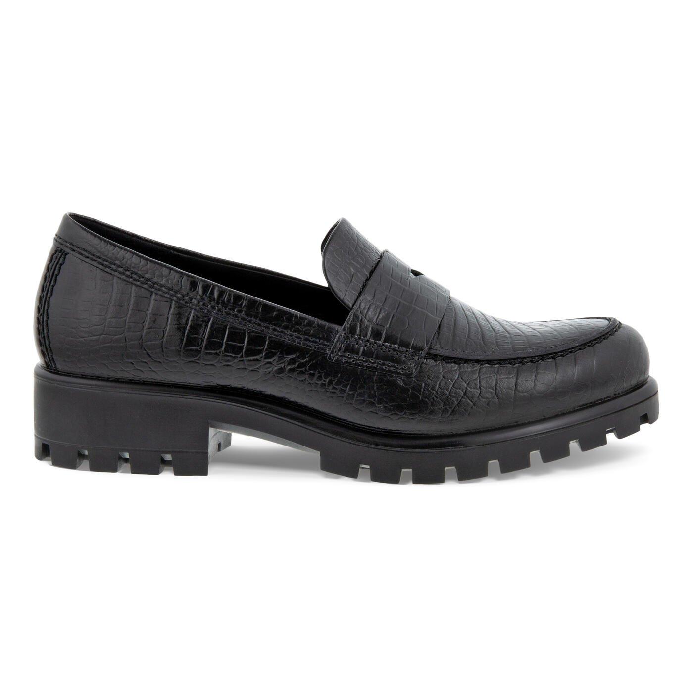 Ecco Modtray Penny Loafer Size in Black | Lyst