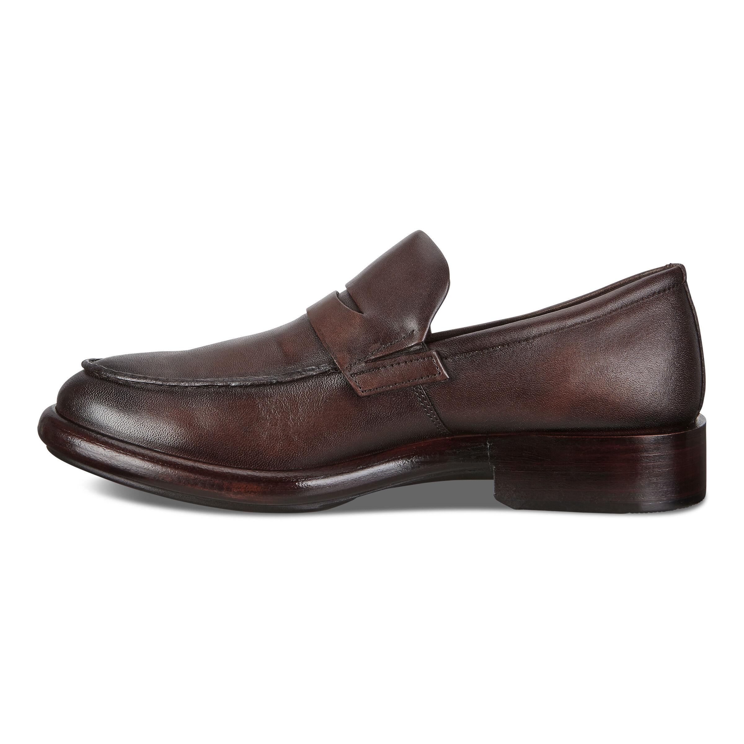 Ecco Leather Loafer in Cocoa Brown (Brown) for Men Lyst
