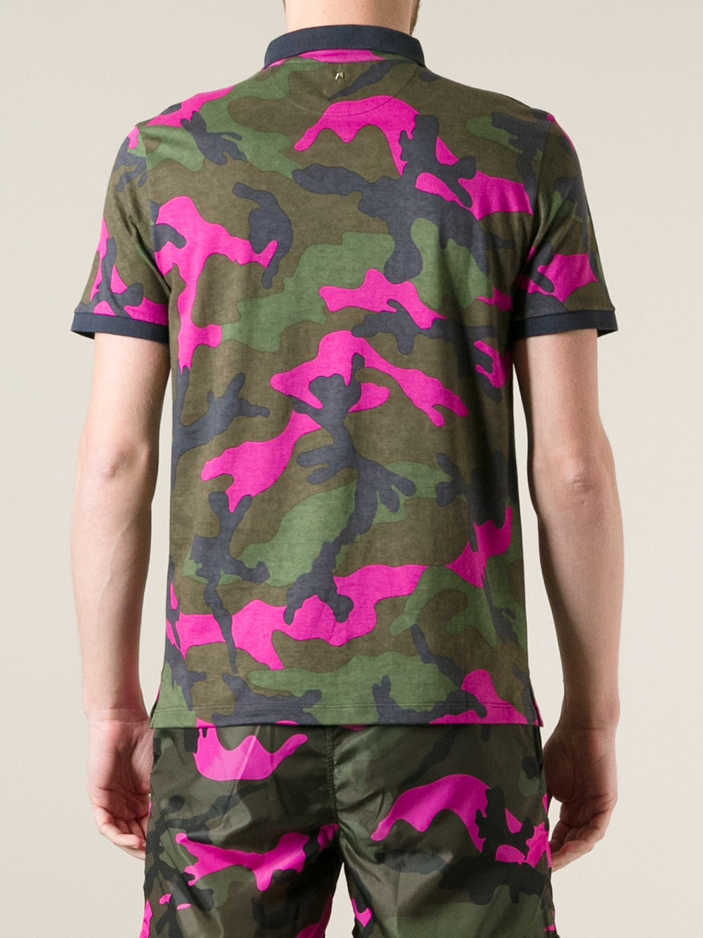 Valentino Camouflage Polo Shirt in Green for Men Lyst