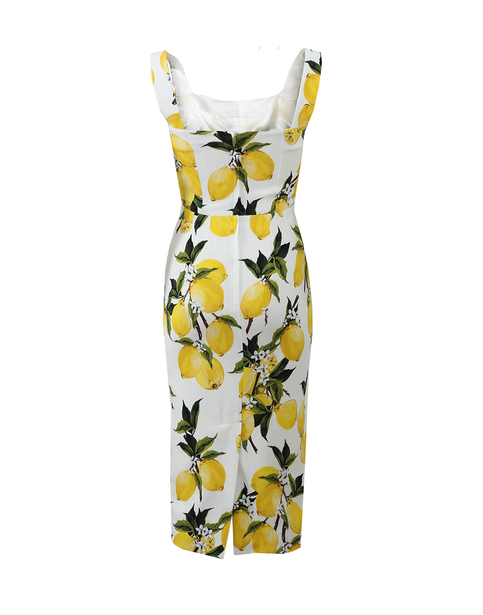 Dolce & Gabbana Lemon Print Dress in White (Yellow) | Lyst Canada