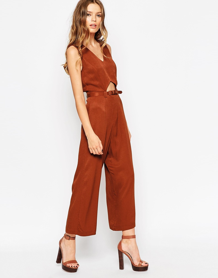 asos rust jumpsuit