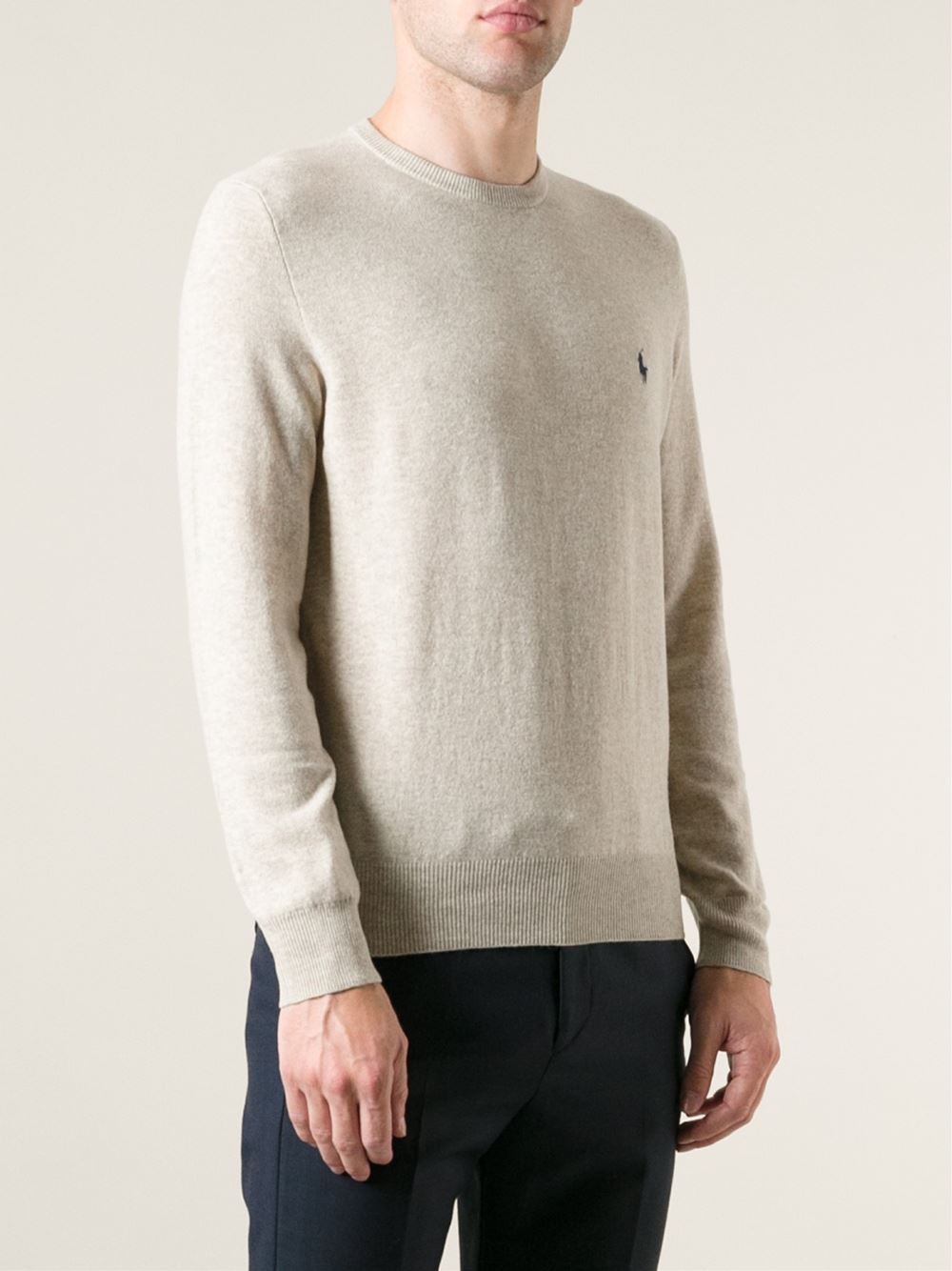 polo beige sweater