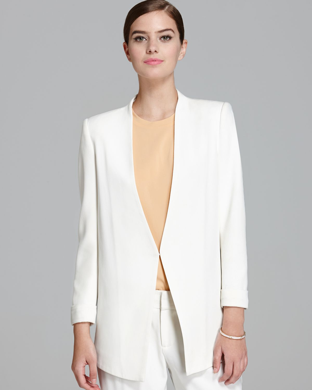 Alice and olivia white blazer Clearance